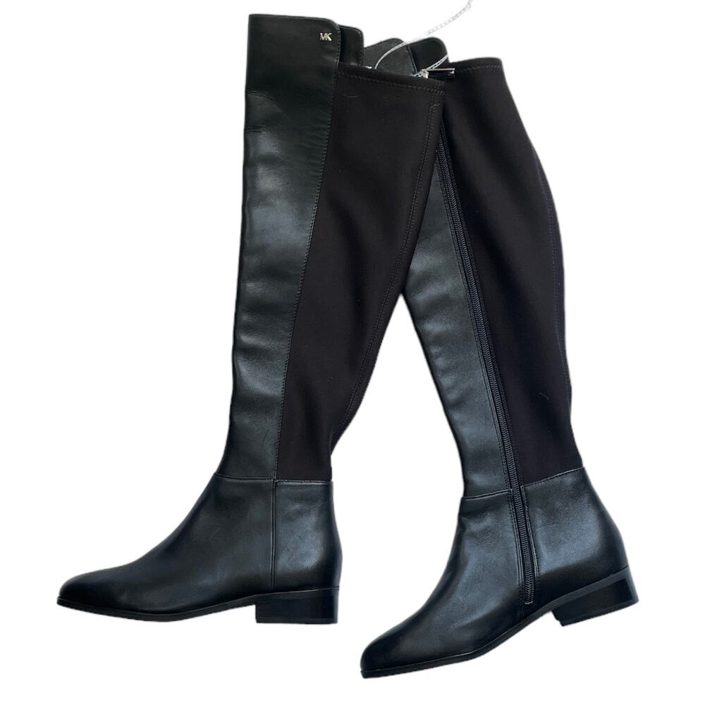 NWT Michael Kors Bromley Black OTK Riding Boots Women’s 5M - Picture 5 of 15